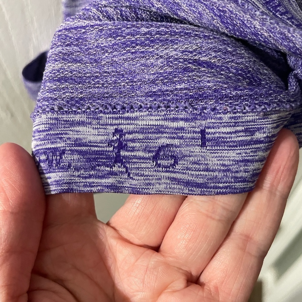 Lululemon Swiftly Tech Racerback Tank Top Size 6 Heather Purple Gym Yoga Active - Picture 8 of 8